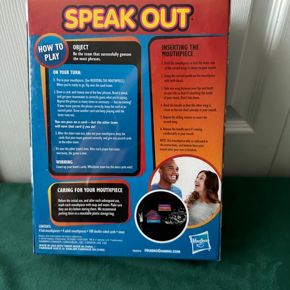 Hasbro,  NEW! Speak Out, a family party game , NEW, factory sealed game, - Picture 2 of 5